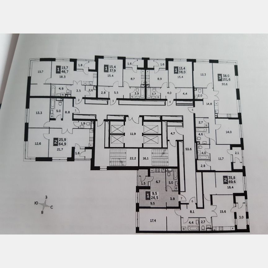 Квартира-студия, 27 м², 3/43 эт.