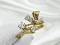 Золотое кольцо с бриллиантами 585 проба 3.22 гр