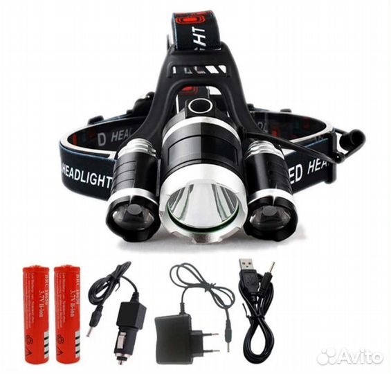 Налобный фонарь аккумуляторный
