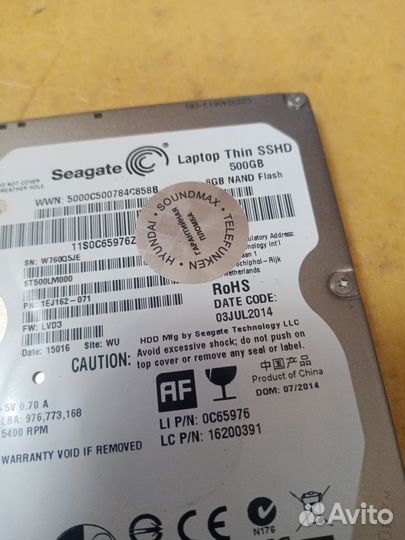 Жесткий диск 500 Гб Seagate 2.5 SATA ST500LM000 ss