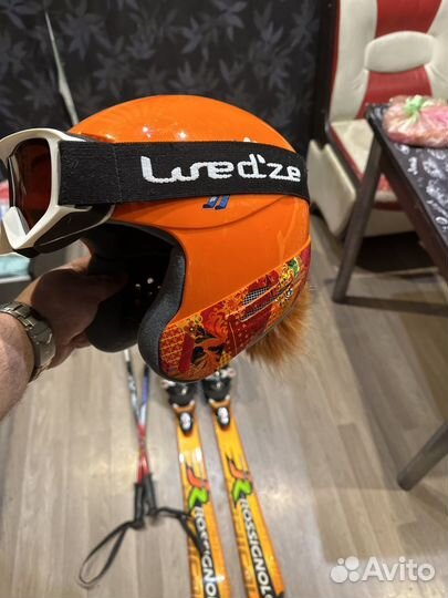 Горные лыжи детские 130 с ботинками