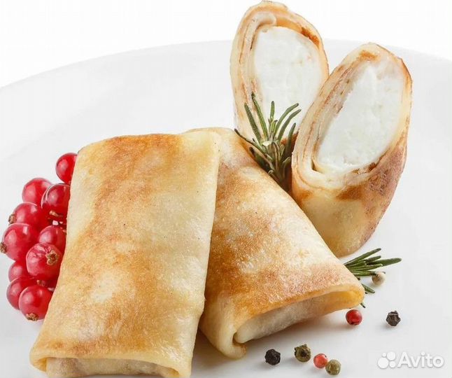 Блинчики с творогом