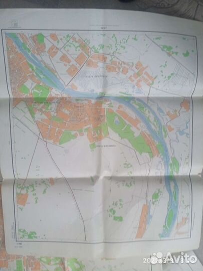 Карта Омска 1990г