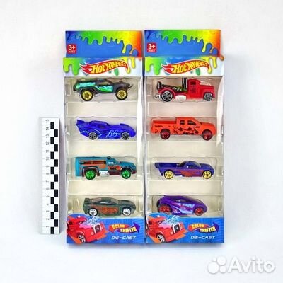 Hot Wheels Машинки 4в1 (меняют цвет)