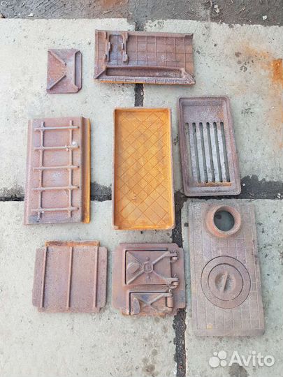 Печь буржуйка чугунная разборная СССР