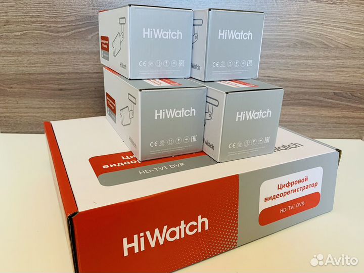 Видеонаблюдение комплект на 4 камеры