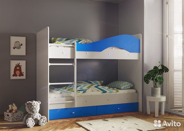 Детская двухярусная кровать