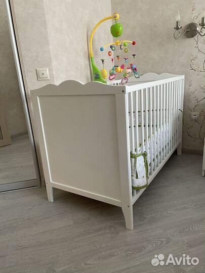 Детская кровать IKEA с матрасом