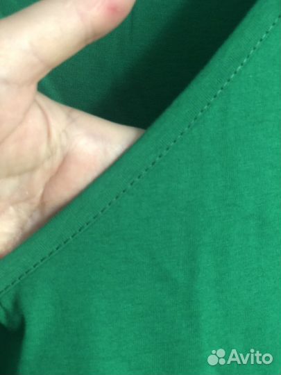 Платье изумрудное, хлопок 52-54 р