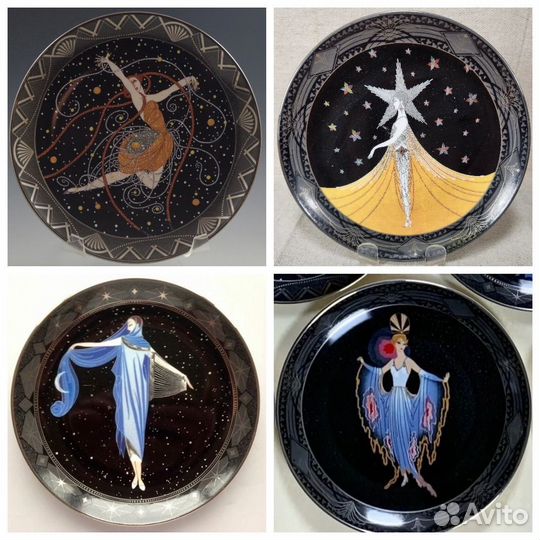 Настенные декоративные тарелки Арт-деко Ерте(Erte)