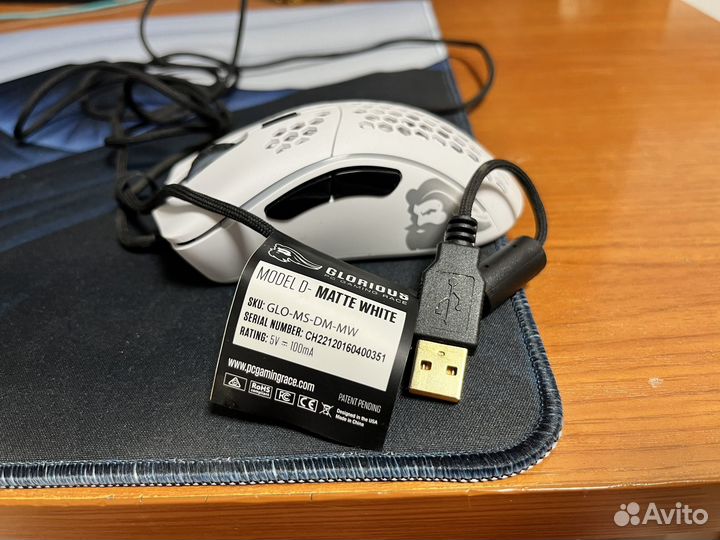 Мышь проводная Glorious Model D GD-White белый