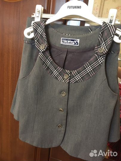 Школьная форма sky lake 128 юбка и жилет