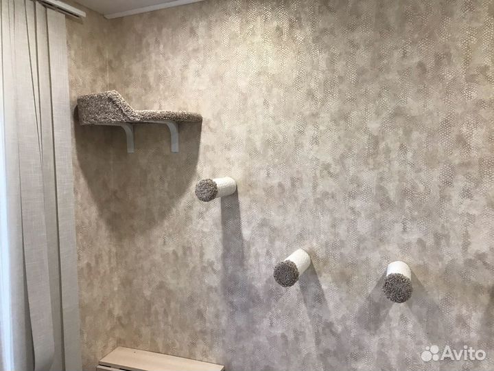 Настенный комплекс для кошек для стен менее 4 метр