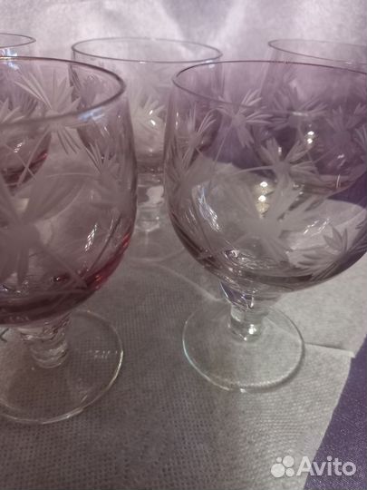 Рюмка марганцевое стекло