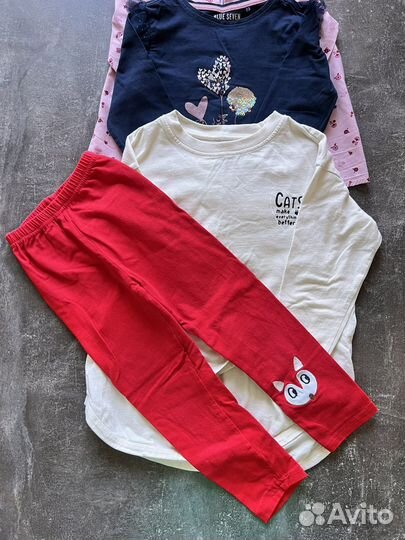 Вещи пакетом на девочку 110 см