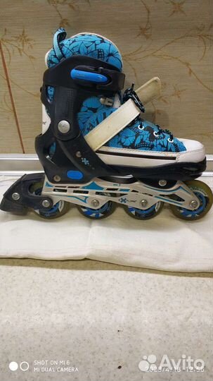 Продам ролики раздвижные + комплект защиты