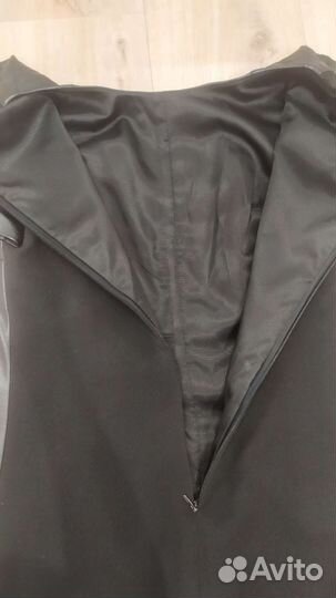 Кожаное платье 42 размер