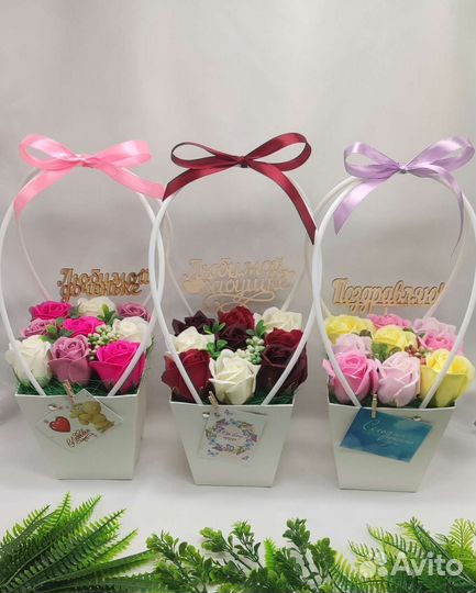 Мыльные розы букет