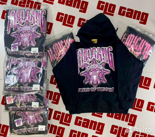 Худи Толстовка Glo gang Electric Purple Sun купить в Новосибирске ...