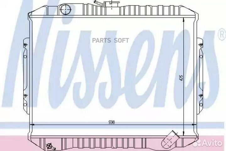 Радиатор двигателя mitsubishi pajero (L04 14) (82)