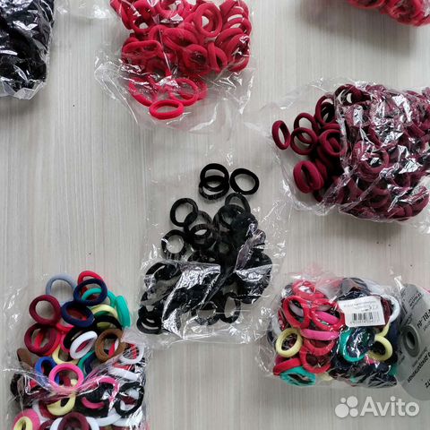 Резинки для волос, тесьма с помпонами