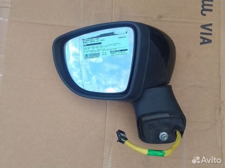 Зеркало левое renault kaptur 9к