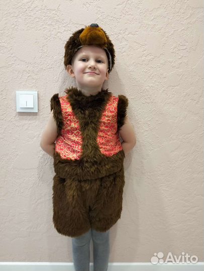 Костюм новогодний медведя 3-4 г