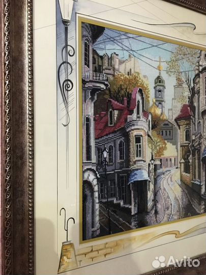 Картина вышитая крестом ручная работа