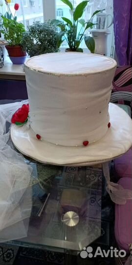 Свадебное украшение на авто шляпы