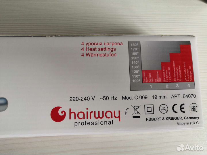 Плойка профессиональная Hairway 19 мм