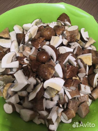 Грибы белые, лисички, подосиновики замороженные