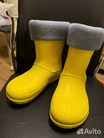 Резиновые сапоги желтые 35/36