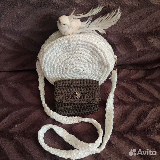 Сумка женская круглая