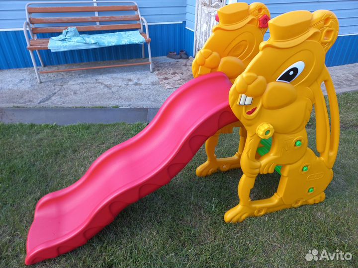 Детская горка пластиковая уличная бу