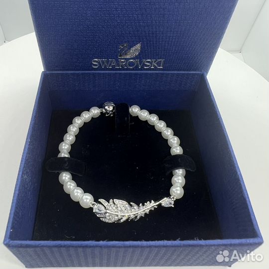 Браслет Swarovski перышко