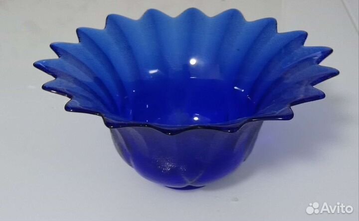 Ваза для конфет цветное стекло