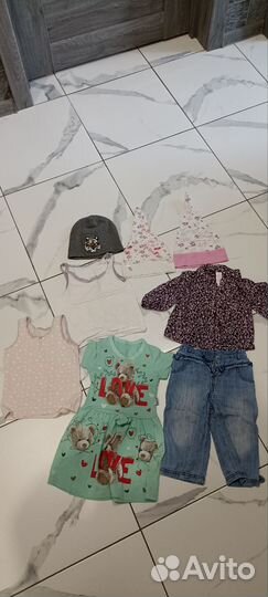 Большой пакет вещей на девочку