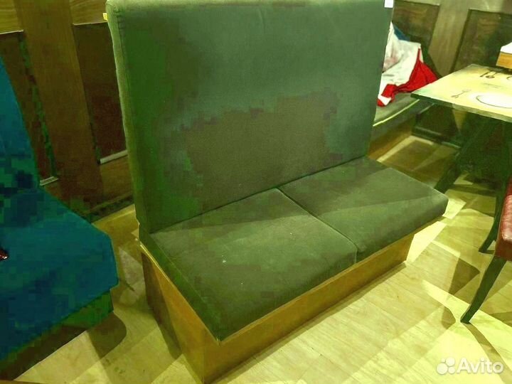 Диван серый без подлокотников