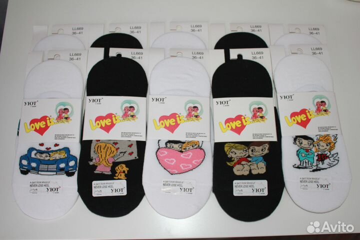 Носки следки женские Love Is