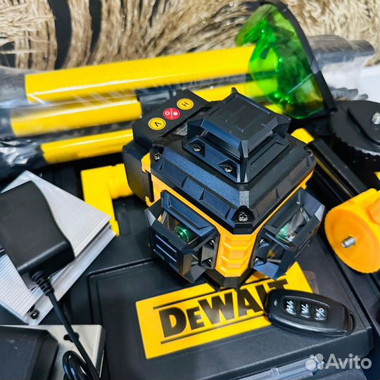 Лазерный уровень DeWalt + штатив 4D 16 линий