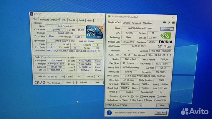 Компьютер intel core i7 и GTX 960