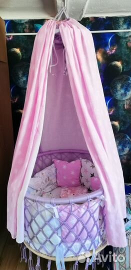 Люлька колыбель плетеная