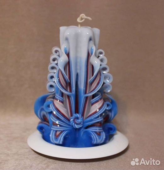 Свечи резные, высота 12-13 см