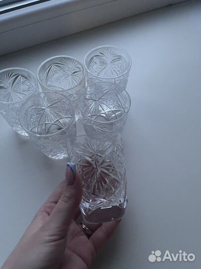 Рюмки хрустальные