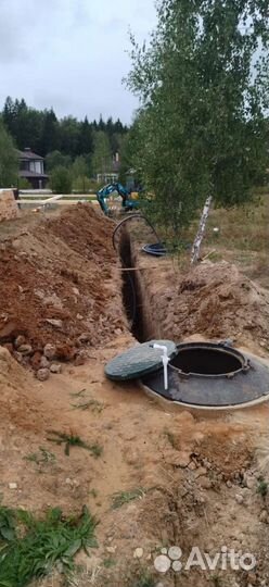 Копка септиков из бетонных колец под ключ