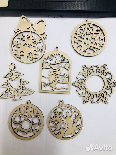 Лазерная резка фанеры, пластика