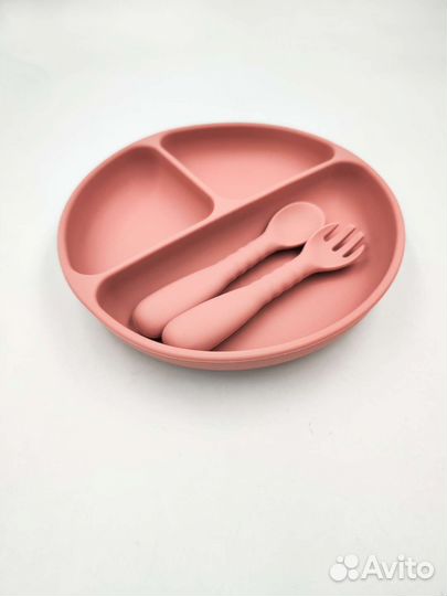 Силиконовая детская посуда