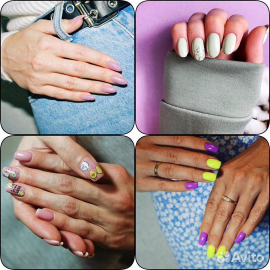 Маникюр,гель лак, наращивание