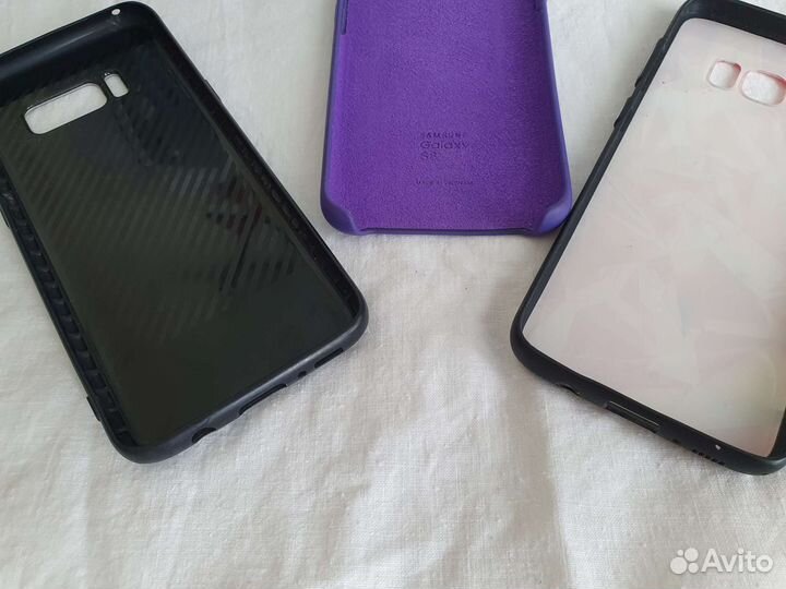 Чехлы бамперы для Samsung S8, 3шт