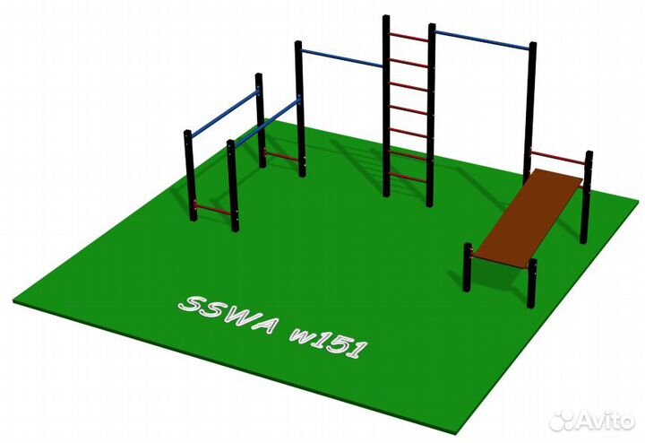 Спортивная площадка турник брусья